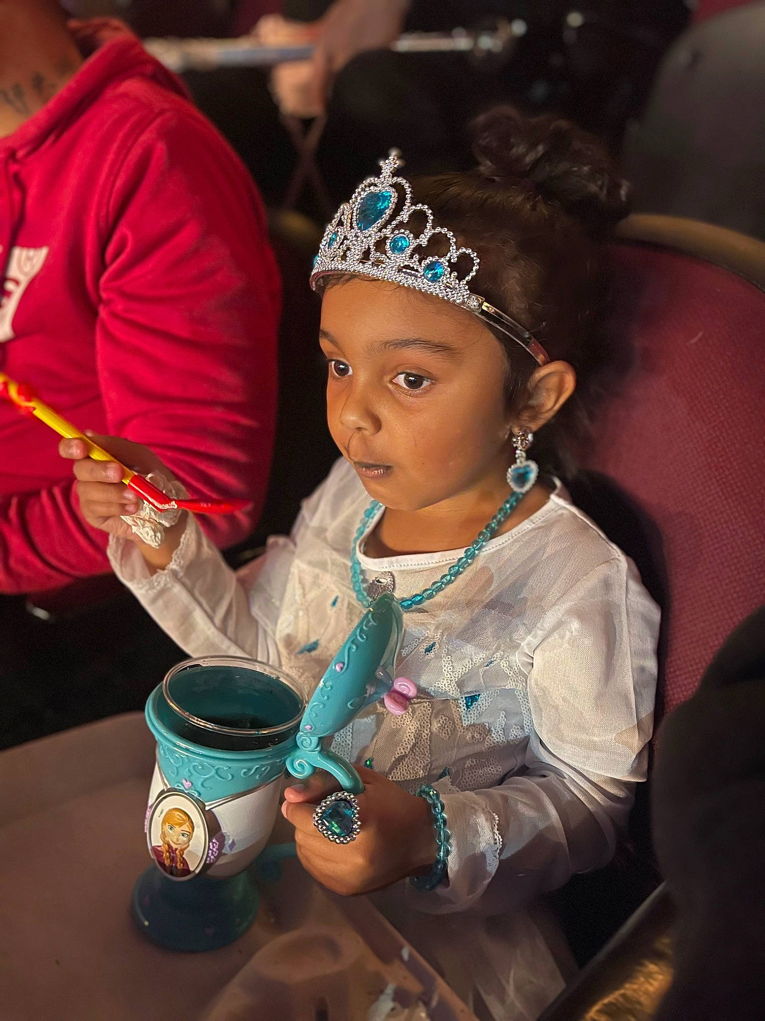 Christalyn joined the competition — help win amazing prizes! bangle, bracelet, child, costume, dress, earrings, entertainment, event, fashion_accessory, fashion_design, fun, hair_accessory, happy, hat, headpiece, headwear, jewellery, necklace, person, snapshot