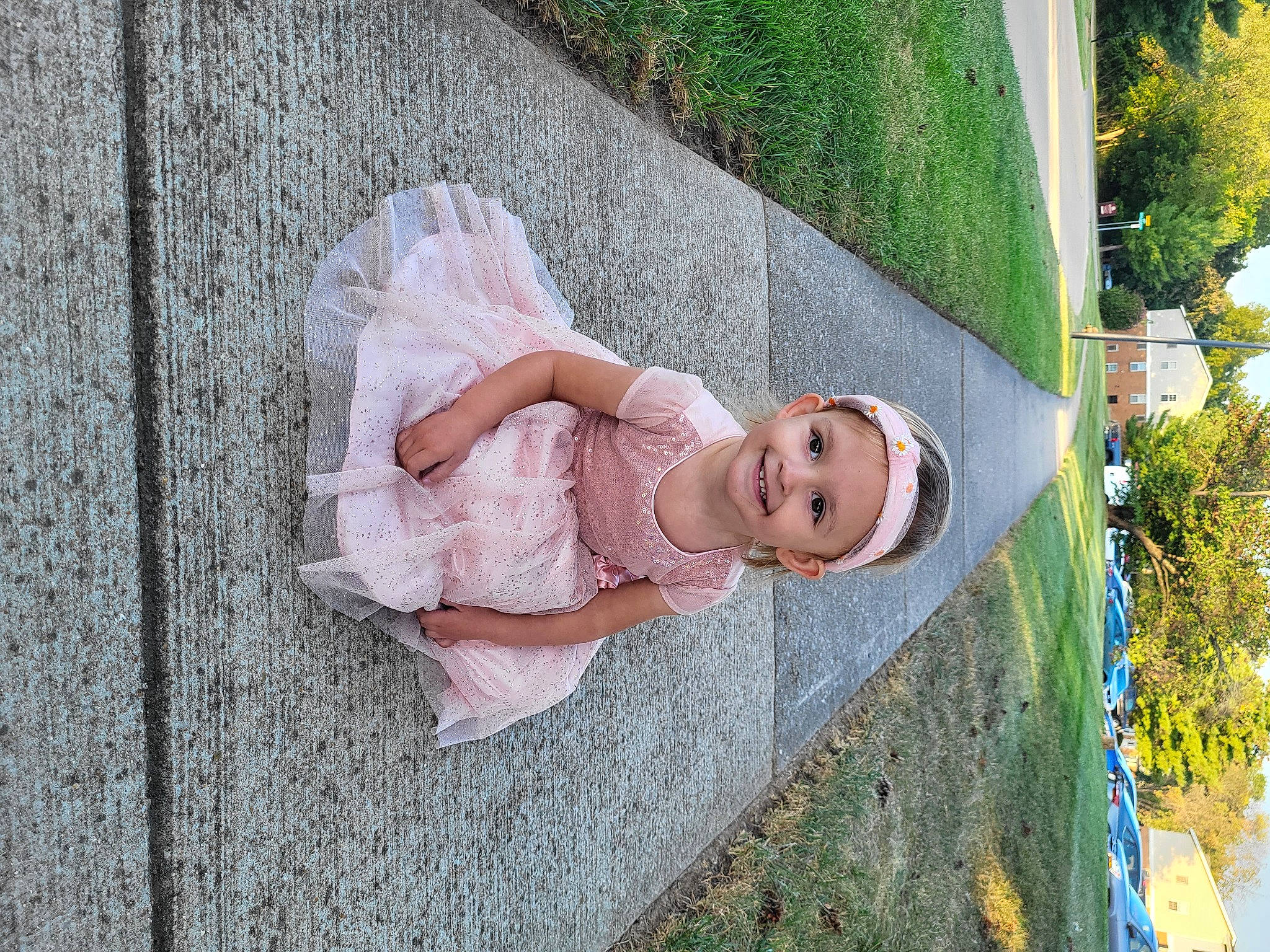 Aislyn joined the competition — help win amazing prizes! art, baby, baby_toddler_clothing, child, dress, fun, garden, grass, happy, headwear, joy, landscape, leisure, people_in_nature, person, pink, plant, sitting, textile, toddler