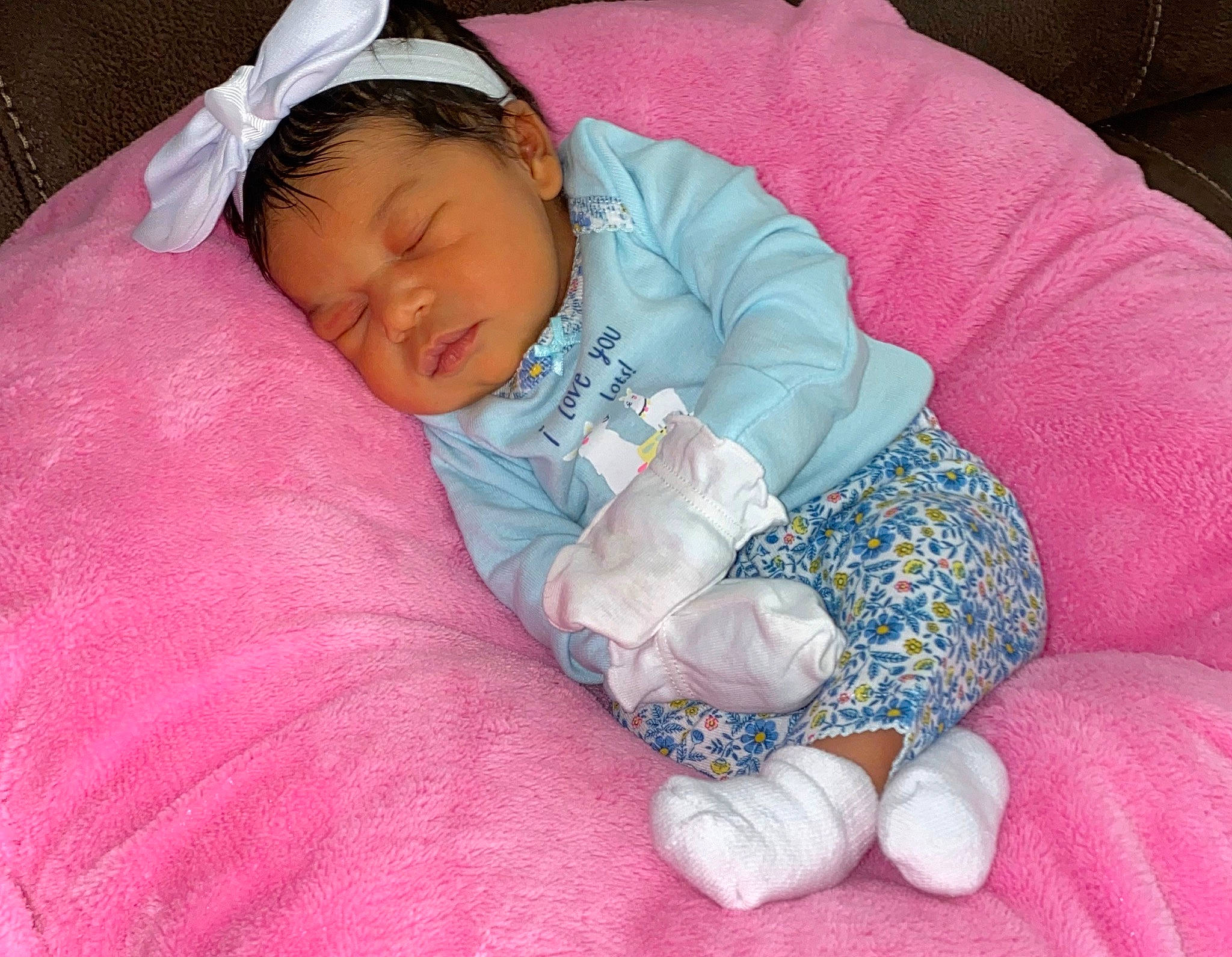 Carsyn is registered to the contest to win money with this photo: baby, baby_products, baby_sleeping, bedtime, birth, child, comfort, nap, person, pink, product, skin, sleep, textile, toddler