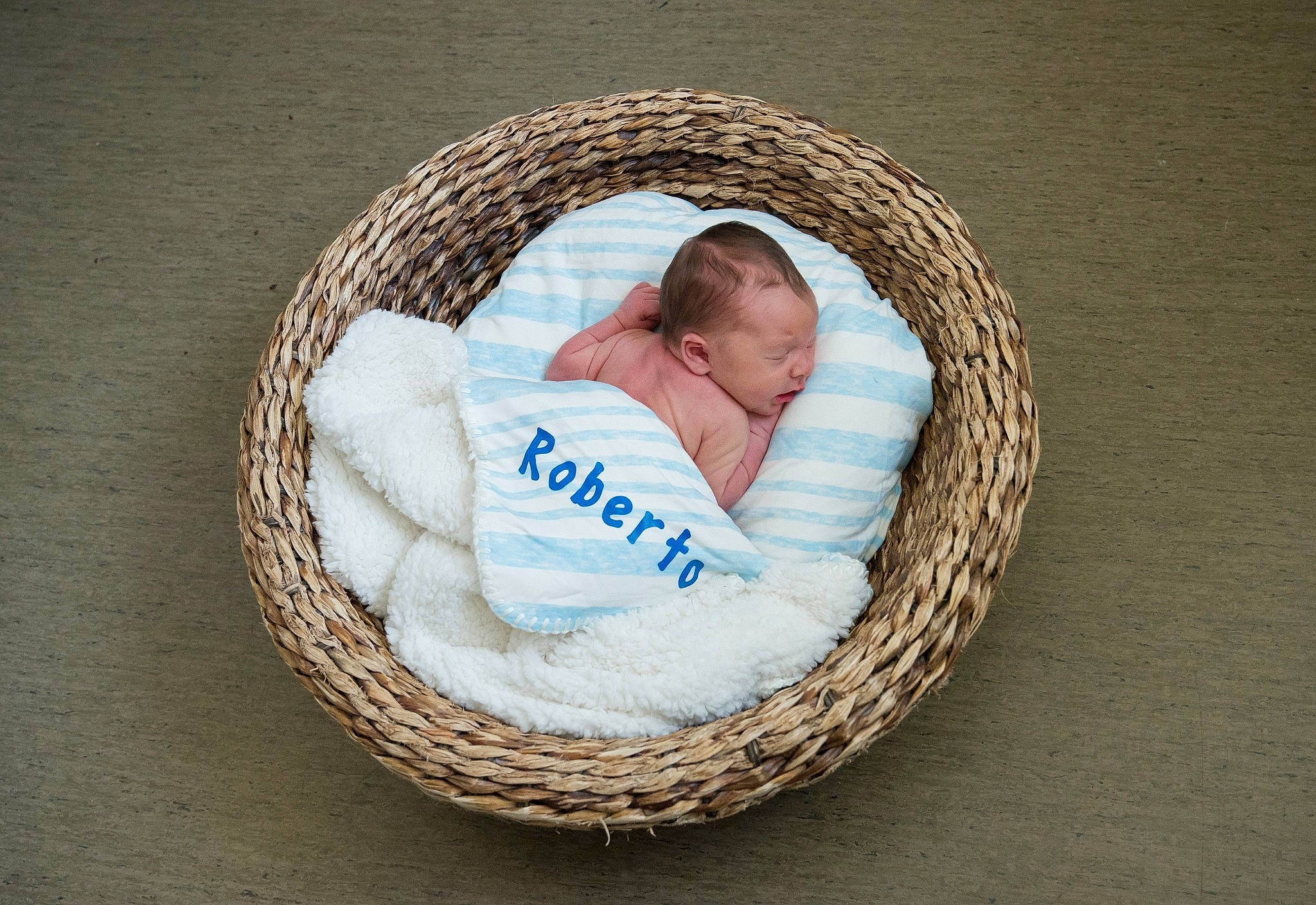 Roberto joined the competition — help win amazing prizes! baby, baby_products, basket, child, person, product, thread, wicker, wool