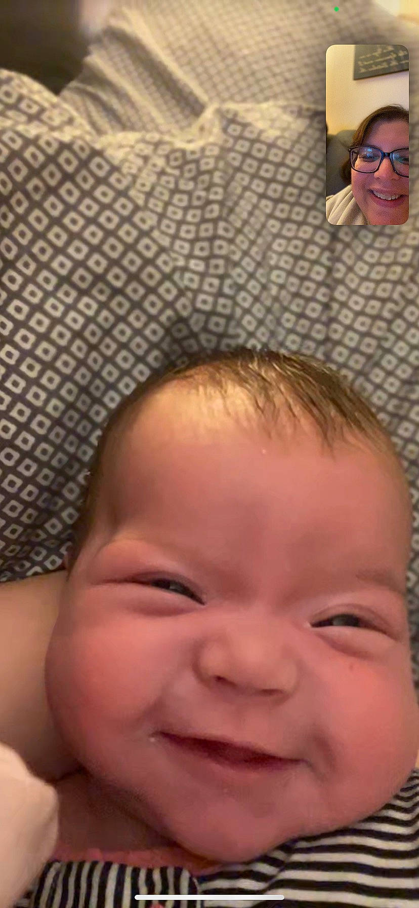 Louella is registered to the contest to win money with this photo: baby, black, cheek, chin, ear, eyebrow, eyelash, face, facial_expression, forehead, happy, human, joy, lip, mouth, muscle, nose, organ, person, photograph