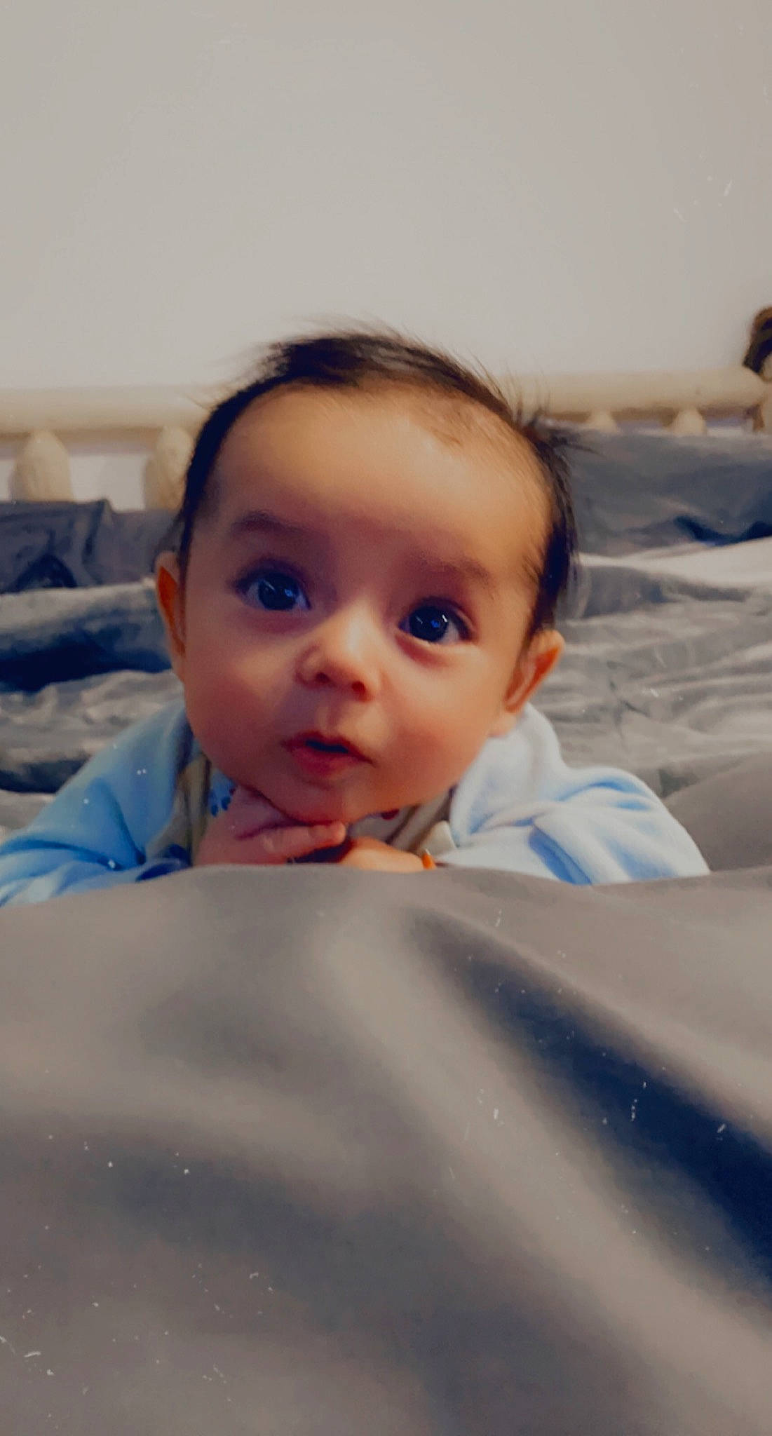 Amias joined the competition — help win amazing prizes! baby, cheek, child, cloud, comfort, eye, eyebrow, eyelash, face, flash_photography, fun, hairstyle, happy, head, linens, lip, mouth, nose, person, toddler