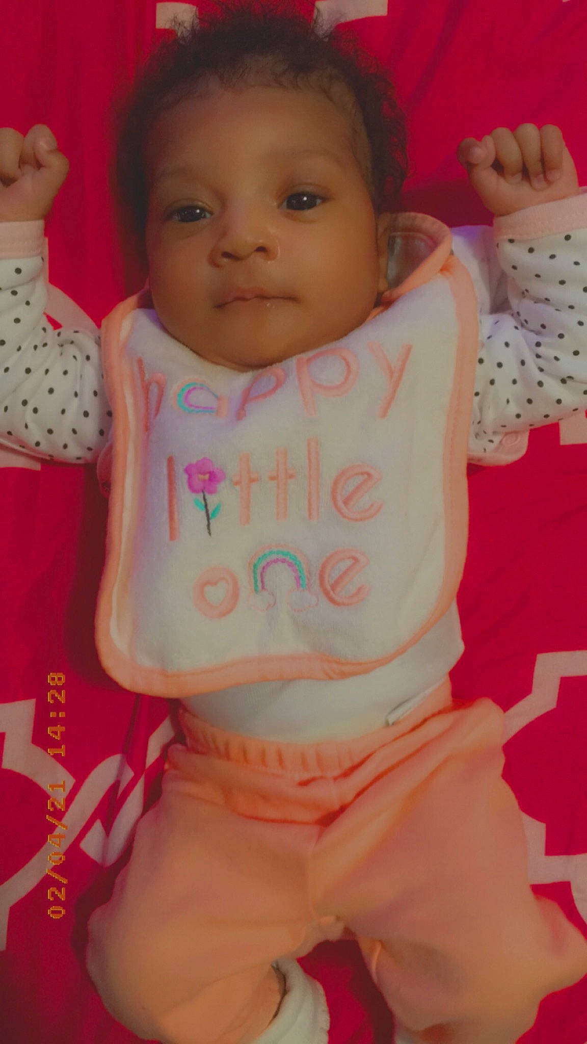 Yomi is registered to the contest to win money with this photo: arm, baby, baby_toddler_clothing, beauty, cheek, chin, facial_expression, finger, hand, happy, head, lip, neck, nose, organ, person, pink, skin, sleeve, toddler