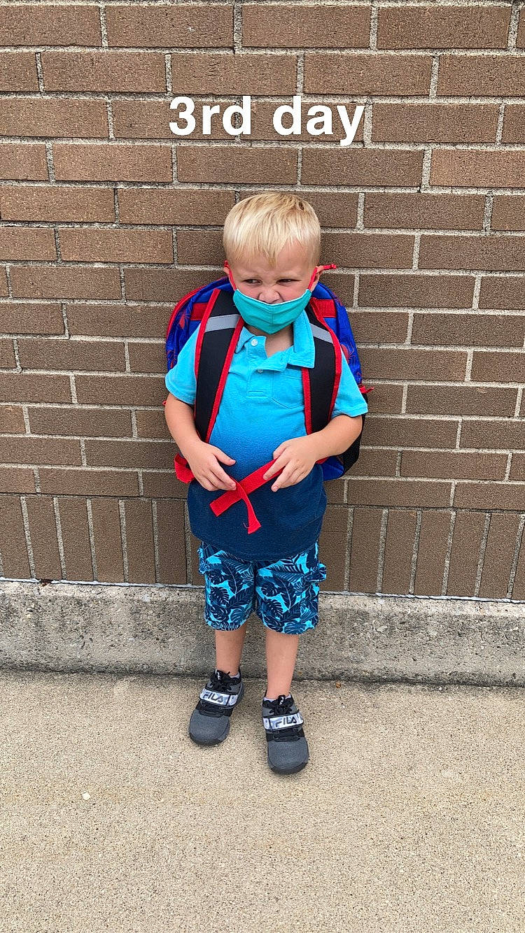 Aj joined the competition — help win amazing prizes! baby_toddler_clothing, bag, brick, brickwork, child, denim, electric_blue, font, footwear, human_leg, leisure, pattern, person, recreation, sleeve, sneakers, sportswear, standing, street_fashion, t_shirt
