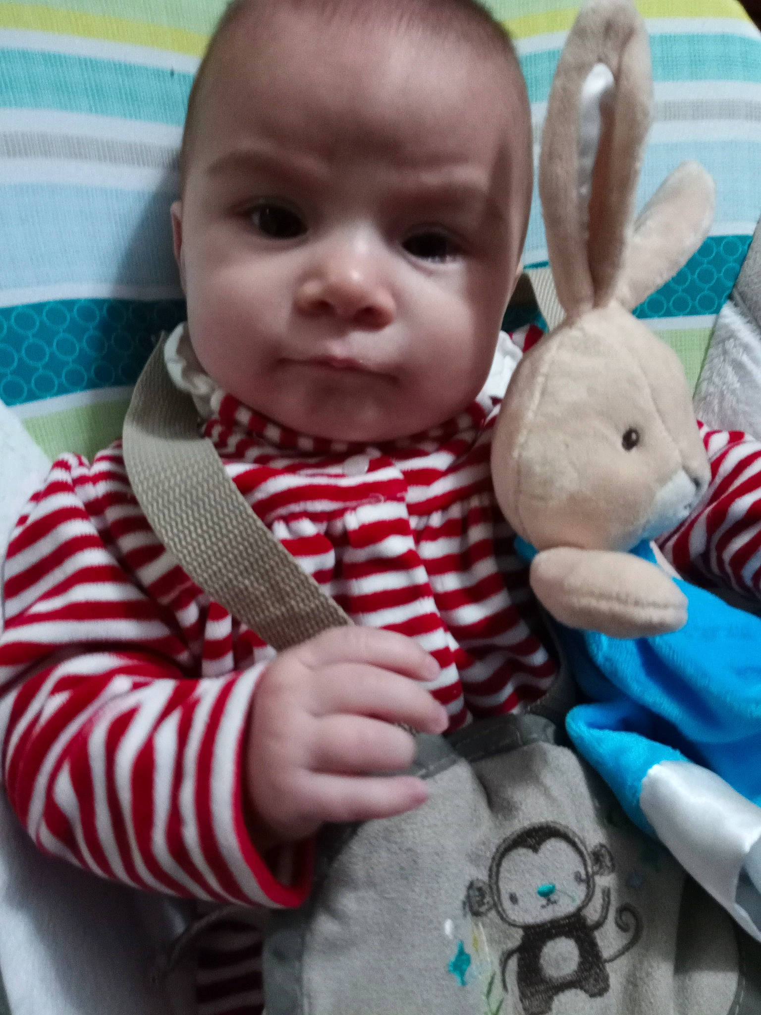 Evee joined the competition — help win amazing prizes! baby, baby_toddler_clothing, blue, child, ear, easter_bunny, event, hand, happy, pattern, person, pink, rabbit, rabbits_and_hares, skin, sleeve, snapshot, stuffed_toy, textile, toddler