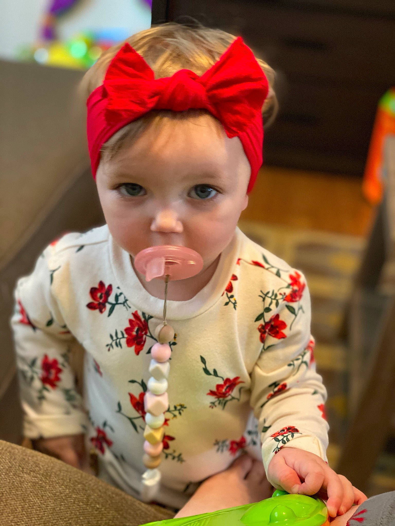 Laelynn joined the competition — help win amazing prizes! baby, child, hair_accessory, headgear, headwear, person, play, toddler