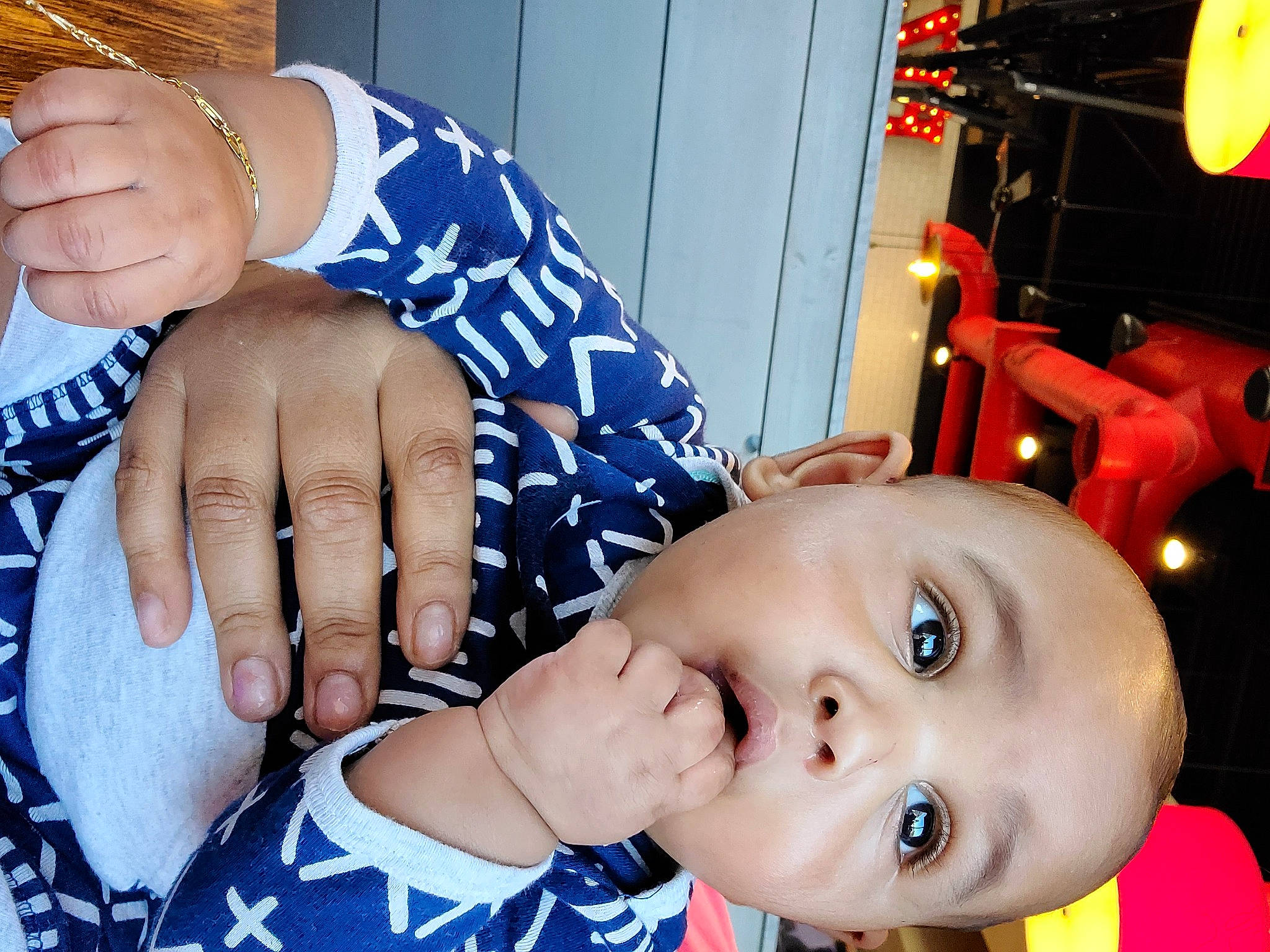 Ezrah joined the competition — help win amazing prizes! baby, baby_toddler_clothing, body_jewelry, bracelet, cheek, cosmetics, ear, eyelash, lip, nail, person, skin, surprise, throat, wrist