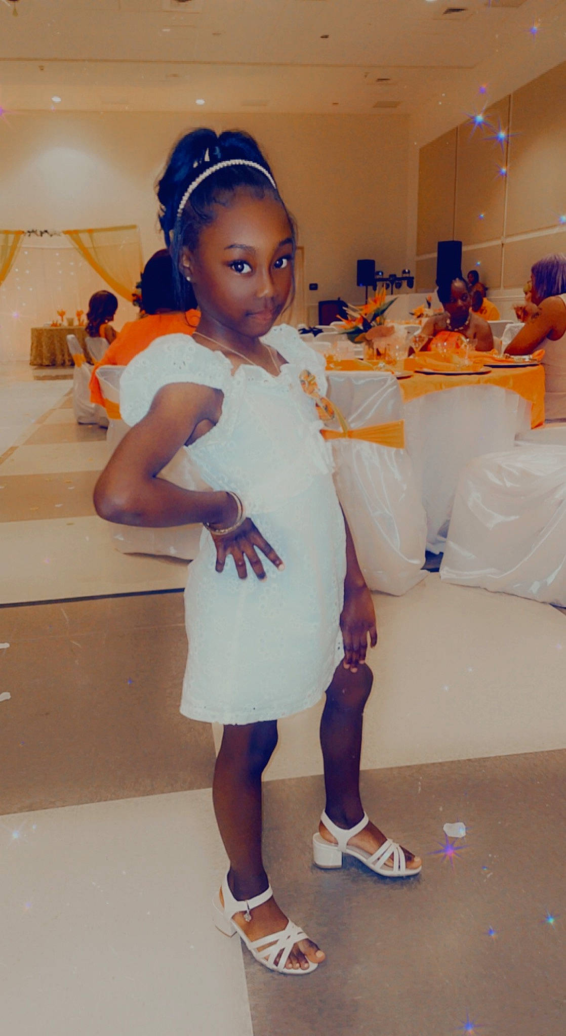 Kailey joined the competition — help win amazing prizes! blue, child, dress, electric_blue, event, fashion_design, flooring, formal_wear, fun, gown, happy, human_leg, leisure, party, person, recreation, room, sandal, textile, toddler