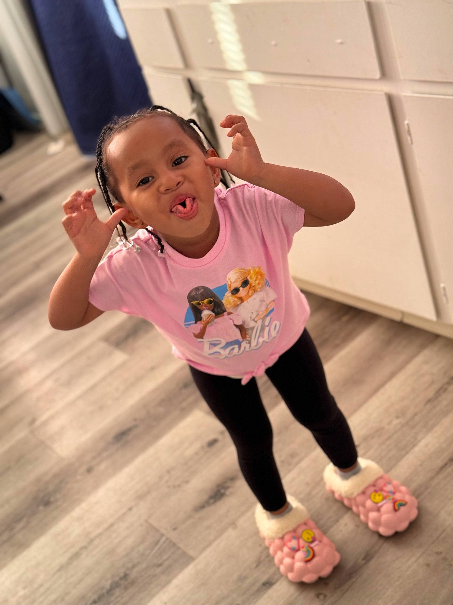 Kaydence joined the competition — help win amazing prizes! active_pants, baby_toddler_clothing, child, entertainment, event, floor, flooring, happy, hardwood, joint, leg, leisure, performing_arts, person, pink, skin, sleeve, t_shirt, thigh, toddler