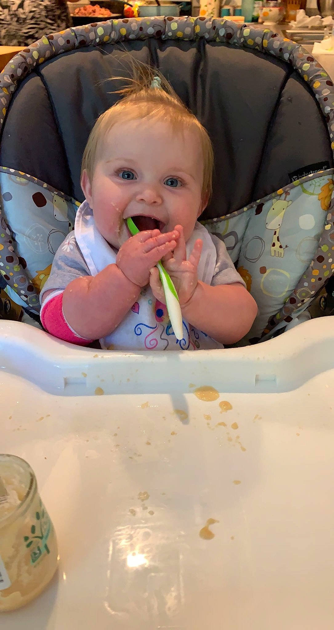 Juliet joined the competition — help win amazing prizes! arm, baby, baby_toddler_clothing, cheek, child, comfort, eye, eyelash, fun, hairstyle, happy, head, iris, lip, mouth, nose, person, sitting, skin, smile