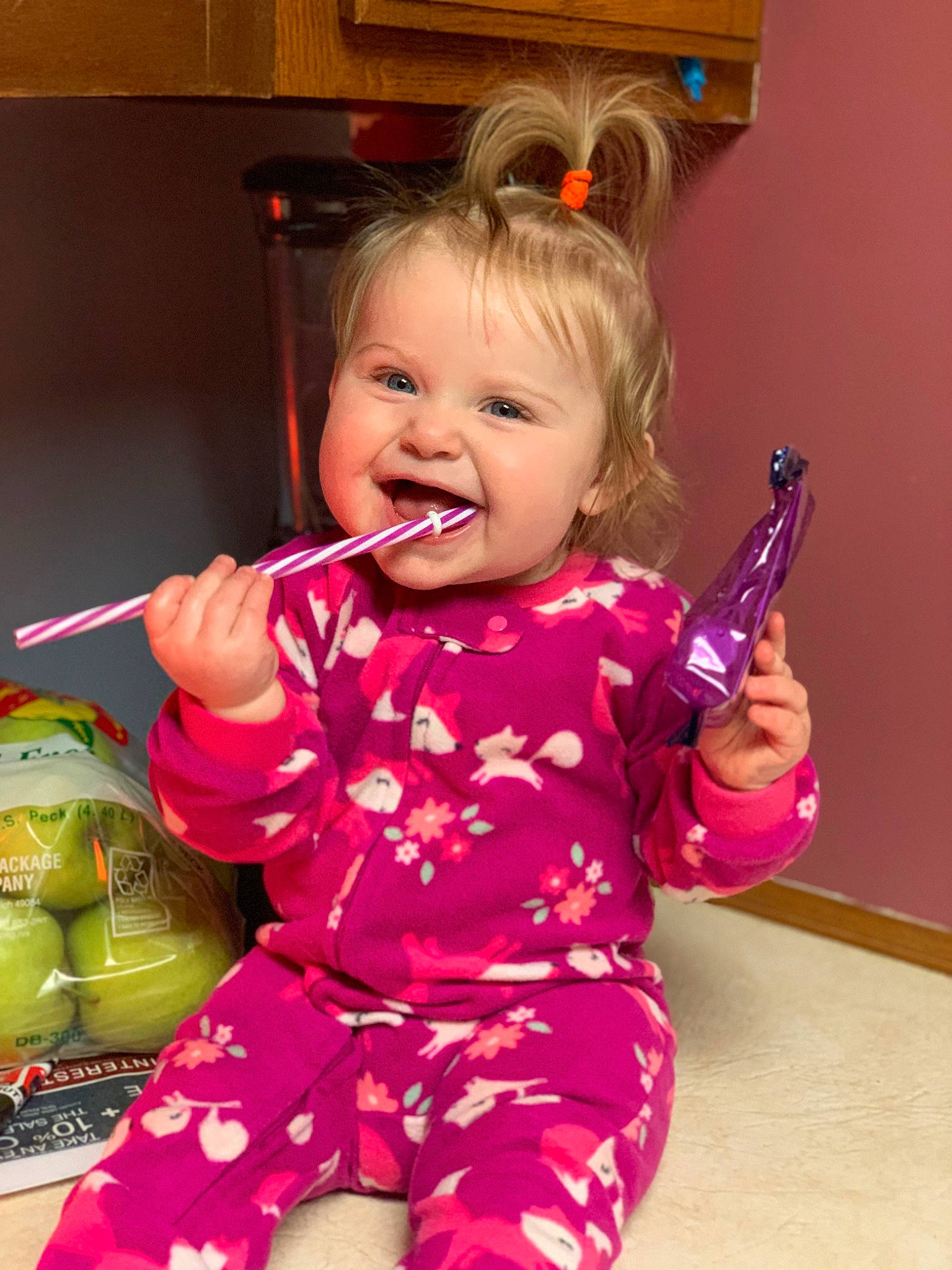 Juliet joined the competition — help win amazing prizes! baby, baby_toddler_clothing, cheek, child, flooring, fun, happy, joy, magenta, person, picture_frame, pink, play, room, shoulder, sitting, skin, sleeve, smile, thumb