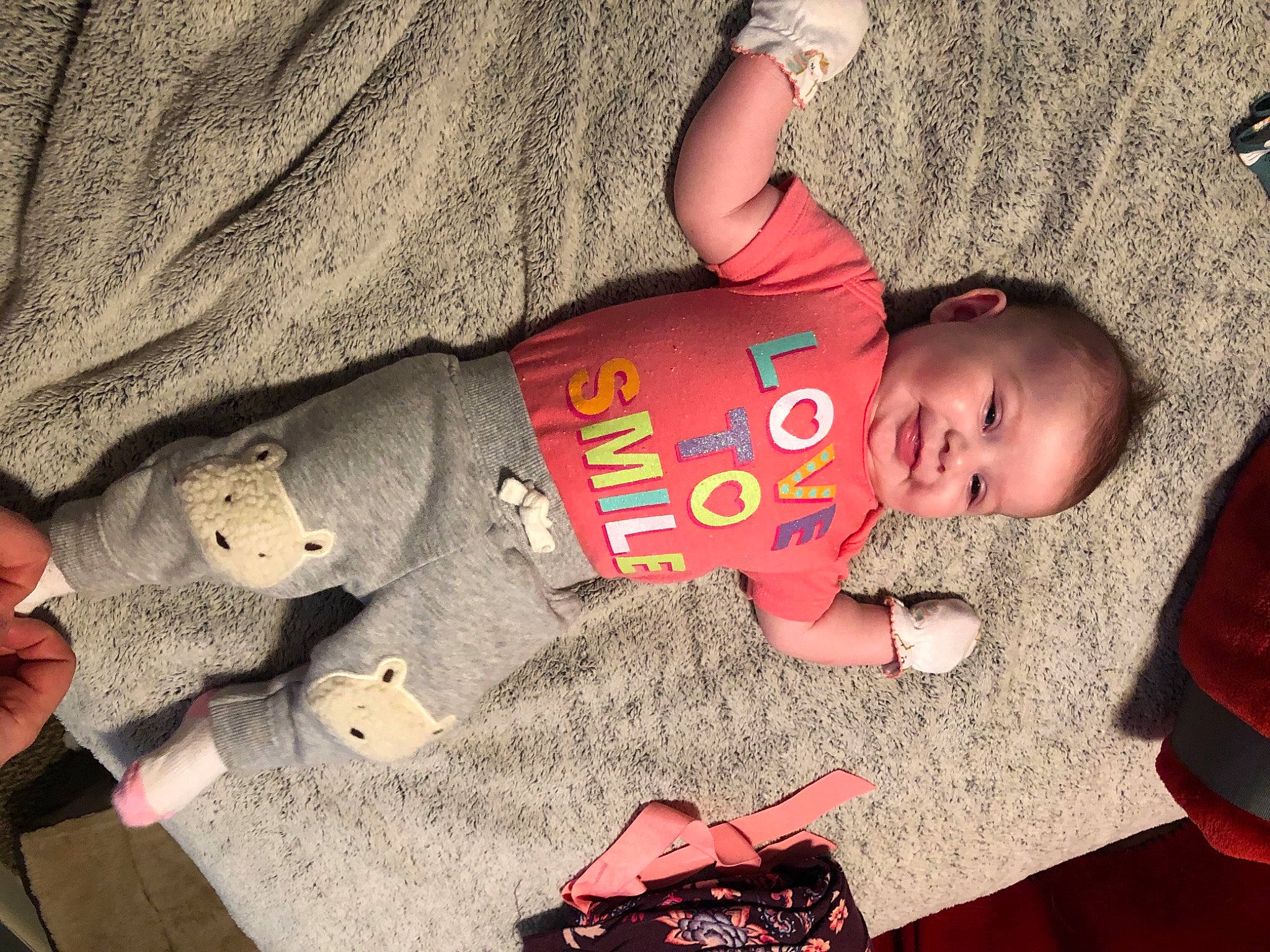 Korra is registered to the contest to win money with this photo: baby, baby_products, baby_toddler_clothing, carmine, child, comfort, human, person, plush, toddler