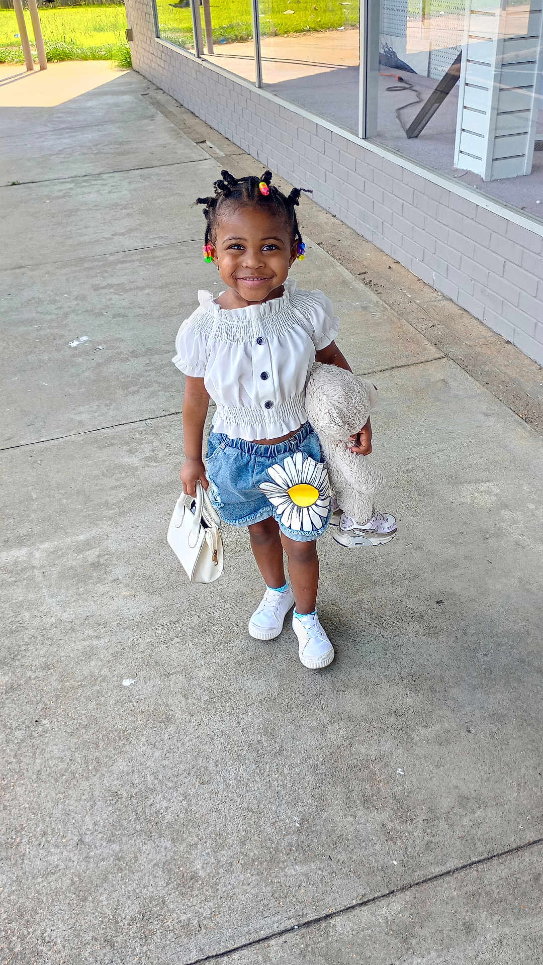 St'Phani joined the competition — help win amazing prizes! child, city, clothing, face, female, footwear, girl, head, pants, path, person, photography, portrait, road, shoe, shorts, sidewalk, street, urban, walking