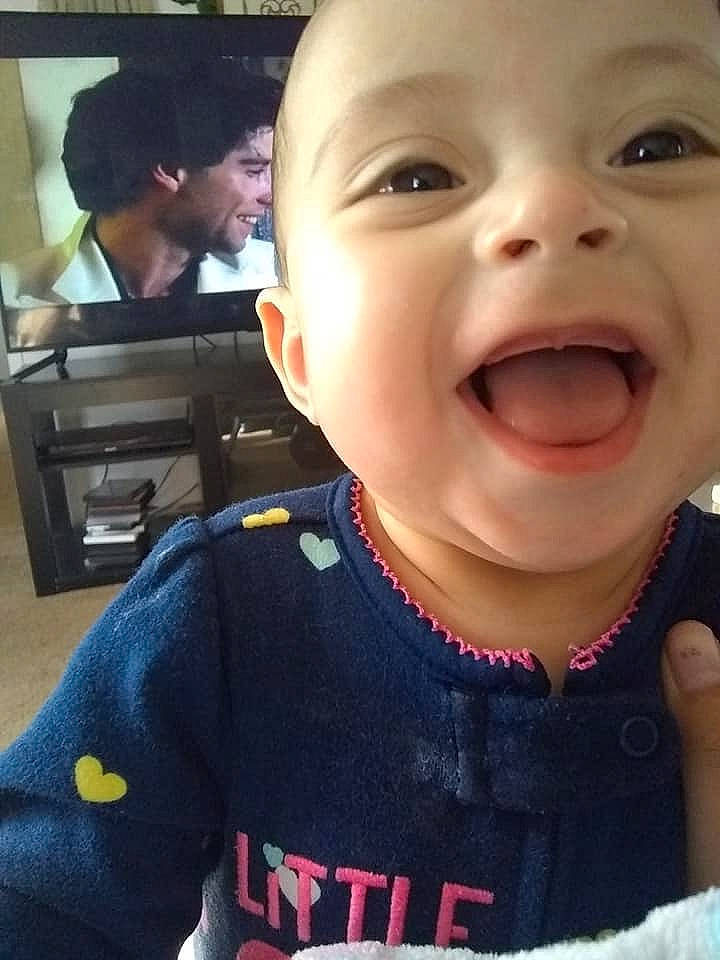 Celine joined the competition — help win amazing prizes! baby, cheek, child, chin, cool, eyebrow, face, facial_expression, forehead, head, laugh, lip, mouth, nose, organ, person, selfie, skin, smile, toddler