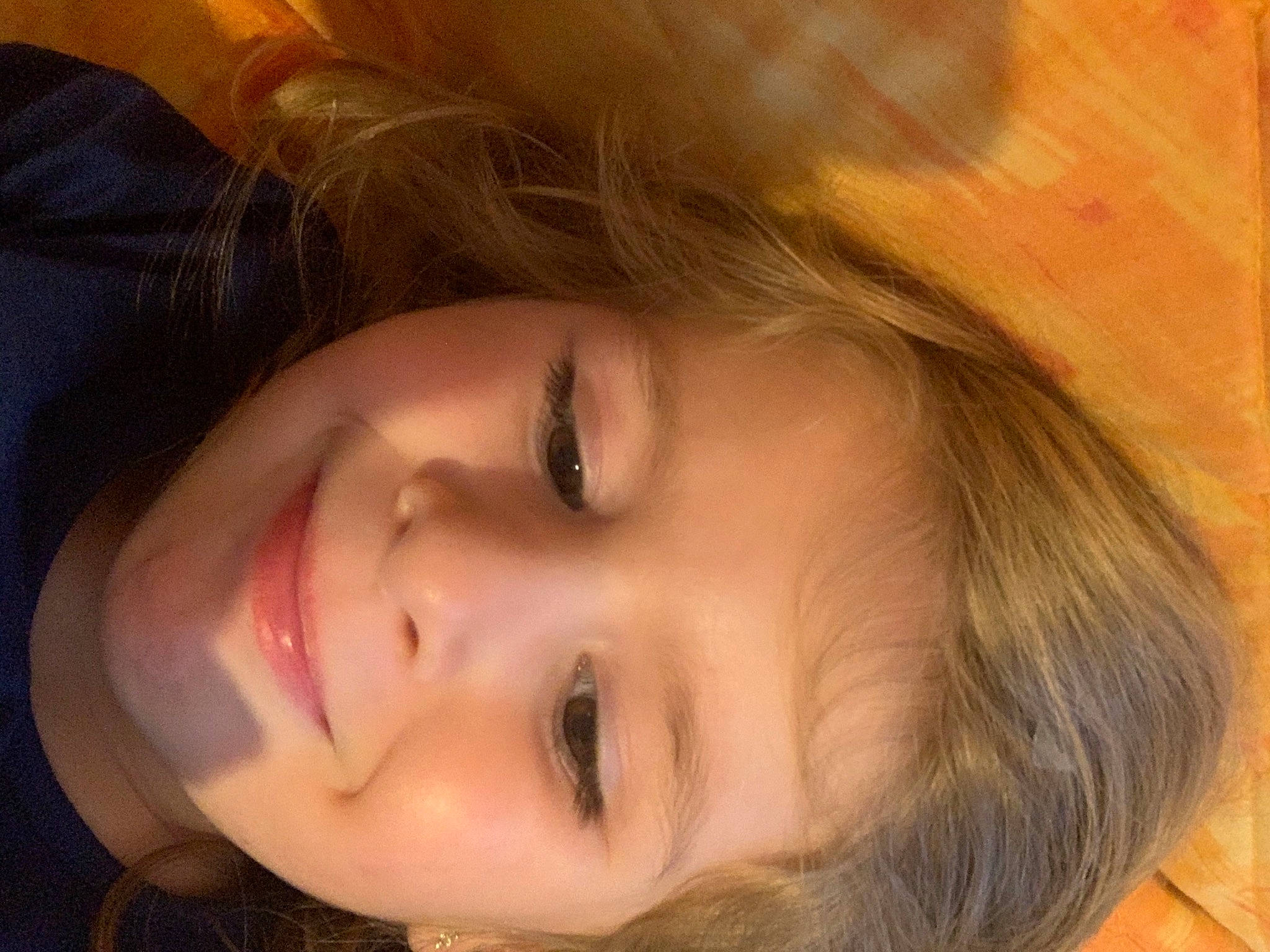 Clelia participe au concours pour gagner de l'argent avec cette photo : black_hair, cheek, ear, eyelash, flash_photography, forehead, happy, iris, jaw, joy, lip, long_hair, mouth, neck, nose, person, plant, skin, sky, smile