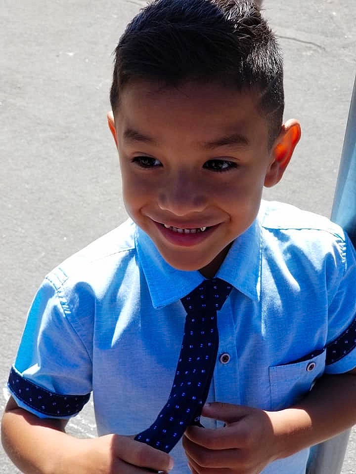 Edson joined the competition — help win amazing prizes! blue, child, child_model, forehead, happy, joy, male, person, smile