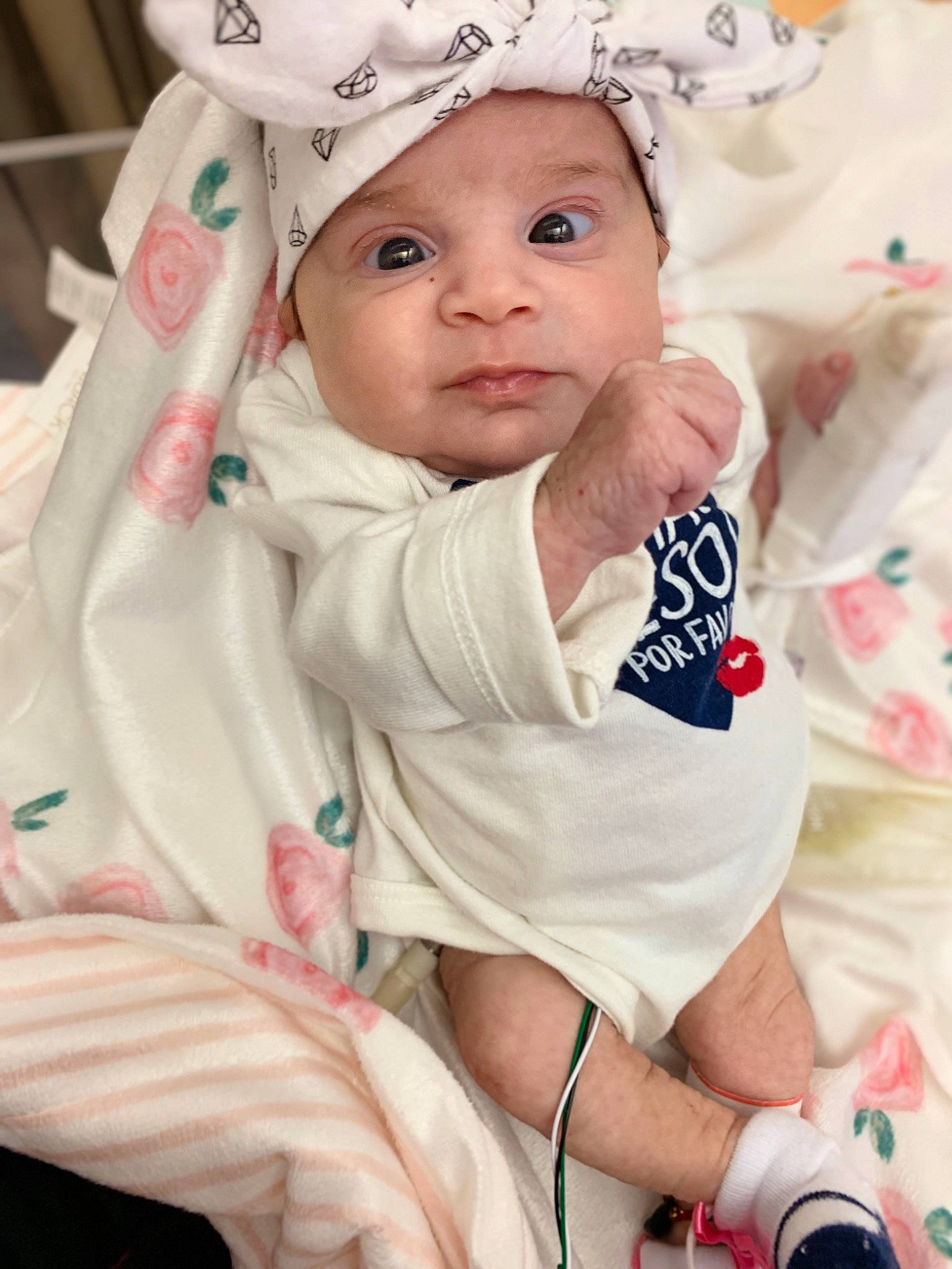 Xyla is registered to the contest to win money with this photo: baby, baby_products, baby_toddler_clothing, beauty, cheek, child, eye, head, headwear, person, pink, product, skin, smile, toddler