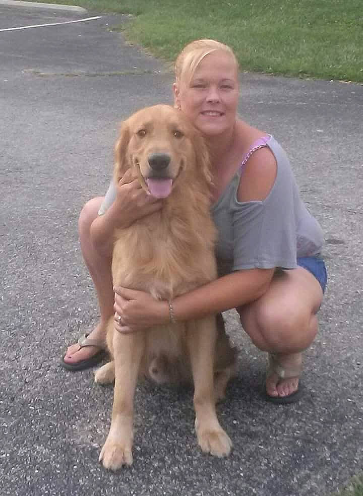 Jake joined the competition — help win amazing prizes! asphalt, blond, canidae, carnivore, companion_dog, dog, dog_breed, fawn, foot, fun, gesture, grass, gun_dog, human_leg, recreation, retriever, sitting, sporting_group, thigh, working_animal