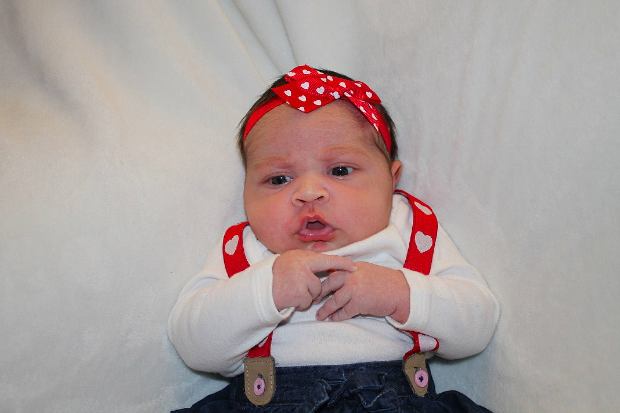 Londyn joined the competition — help win amazing prizes! baby, baby_toddler_clothing, cap, carmine, cheek, child, costume, costume_hat, eyelash, fashion_accessory, flash_photography, fun, happy, headband, person, portrait_photography, sitting, sleeve, smile, toddler