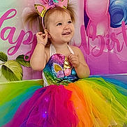 Milana joined the competition — help win amazing prizes! accessories, baby, balloon, clothing, costume, cream, dessert, dress, face, food, hat, head, icecream, partyhat, people, person, photography, portrait, purple, sweets
