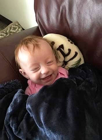 Halejna joined the competition — help win amazing prizes! baby, canidae, cheek, child, companion_dog, dog_breed, ear, head, joy, nap, person, skin, sleep, smile, toddler