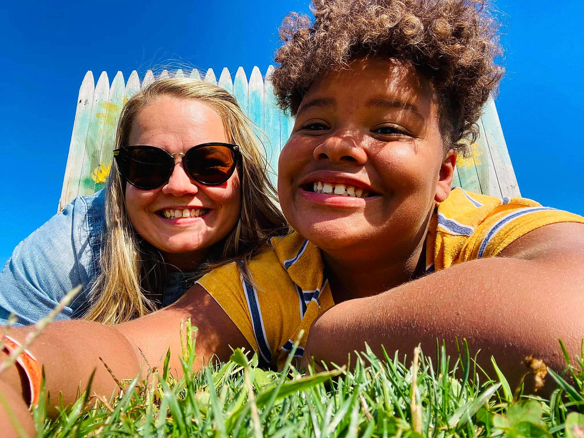 Aiyanna joined the competition — help win amazing prizes! child, daytime, eyewear, facial_expression, friendship, fun, grass, grass_family, happy, joy, leisure, people, people_in_nature, person, sky, smile, summer, sunglasses, tourism, travel