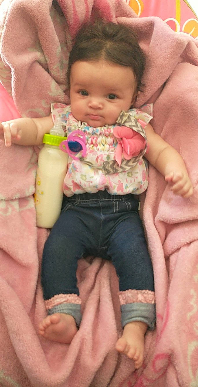 Isabelle joined the competition — help win amazing prizes! baby, baby_toddler_clothing, cheek, child, comfort, face, finger, happy, head, joint, lap, leg, mouth, nail, nose, person, pink, skin, stomach, thigh