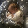 Tayem participe au concours pour gagner de l'argent avec cette photo : baby, sleeping, blanket, stars, pattern, infant, cozy, cute, child, soft, bedtime, rest, wearing, clothing, face, head, peaceful, toddler, pajamas, nursery