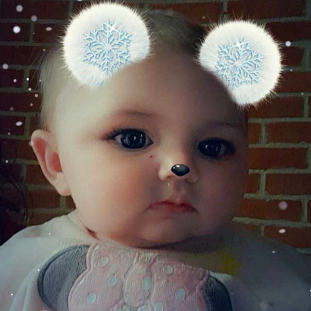 Talyanna participe au concours pour gagner de l'argent avec cette photo : art, baby_toddler_clothing, cap, cheek, ear, eyebrow, eyelash, fawn, forehead, hairstyle, headgear, headpiece, iris, jewellery, lip, pink, skin, textile, toddler, toy