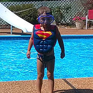 Ryley is registered to the contest to win money with this photo: fictional_character, fun, leg, leisure, personal_protective_equipment, recreation, summer, swimming_pool, swimwear, vacation, water