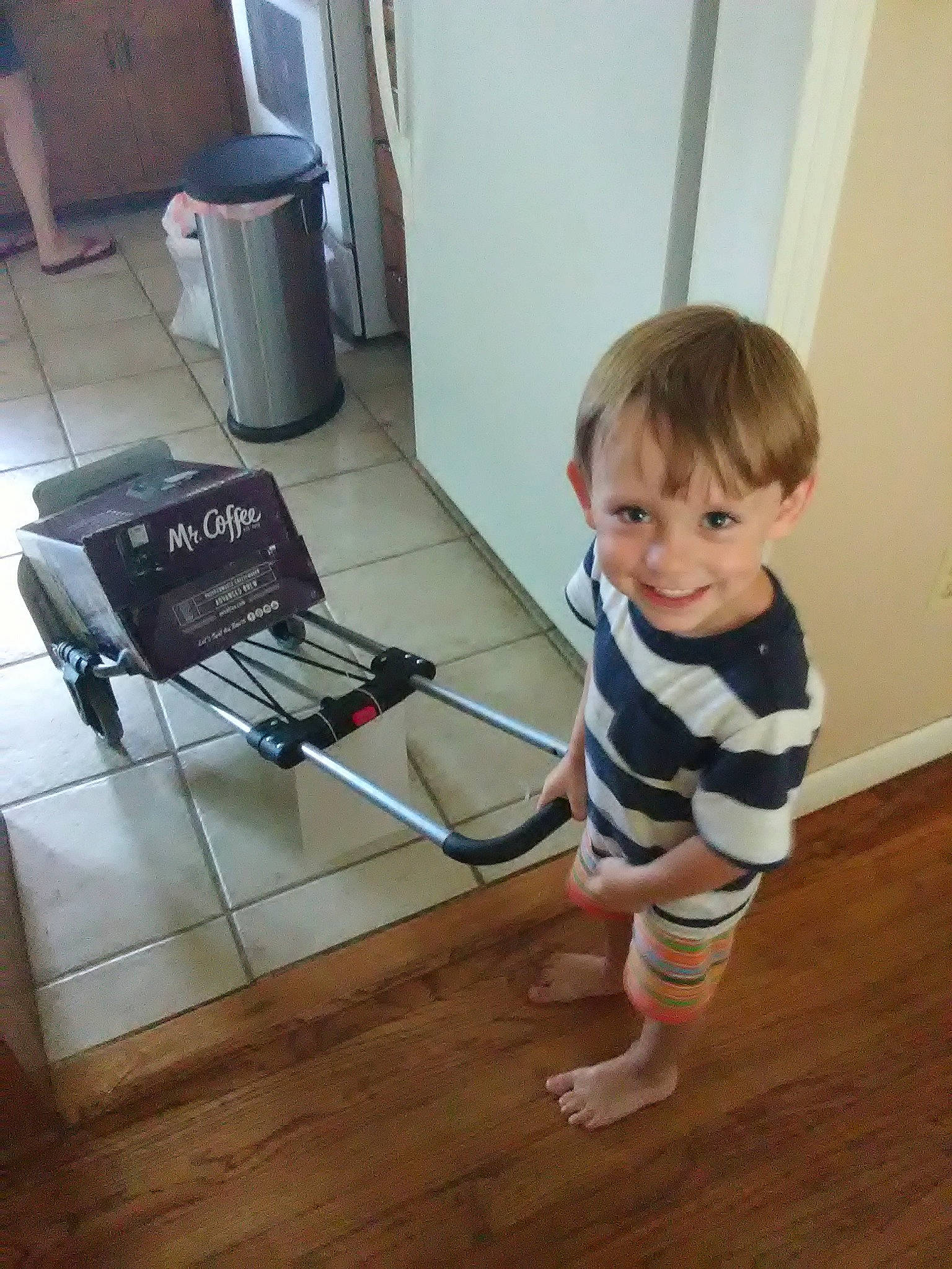 Ryley joined the competition — help win amazing prizes! baby_products, child, floor, flooring, hardwood, joy, laminate_flooring, leg, person, play, product, toddler, wood, wood_flooring