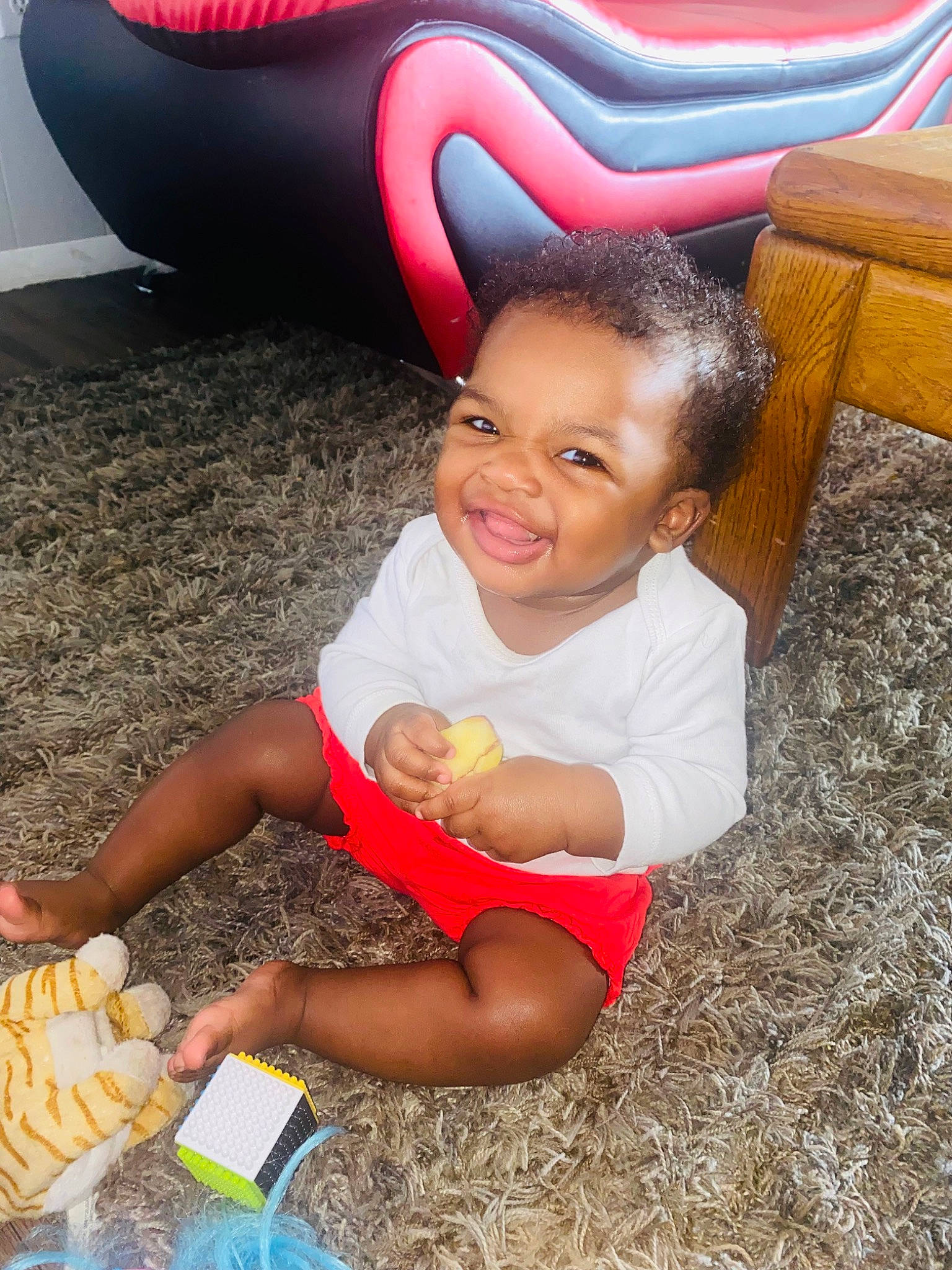 Jacelynn joined the competition — help win amazing prizes! chair, chute, comfort, finger, fun, grass, happy, human_leg, joy, leg, leisure, magenta, person, recreation, shoe, shorts, sitting, smile, sneakers, summer