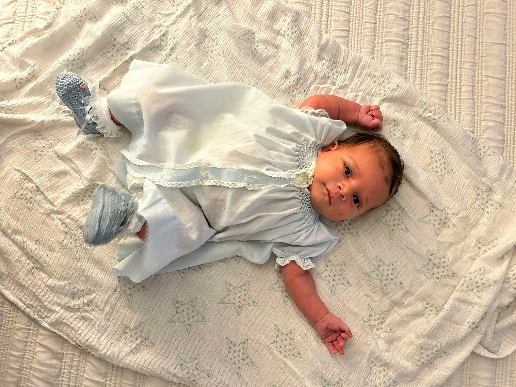 Daisy joined the competition — help win amazing prizes! baby, baby_products, baby_safety, baby_toddler_clothing, bed_sheet, bedding, bedtime, child, comfort, flooring, foot, linens, nap, pattern, person, room, sitting, sleep, t_shirt, toddler