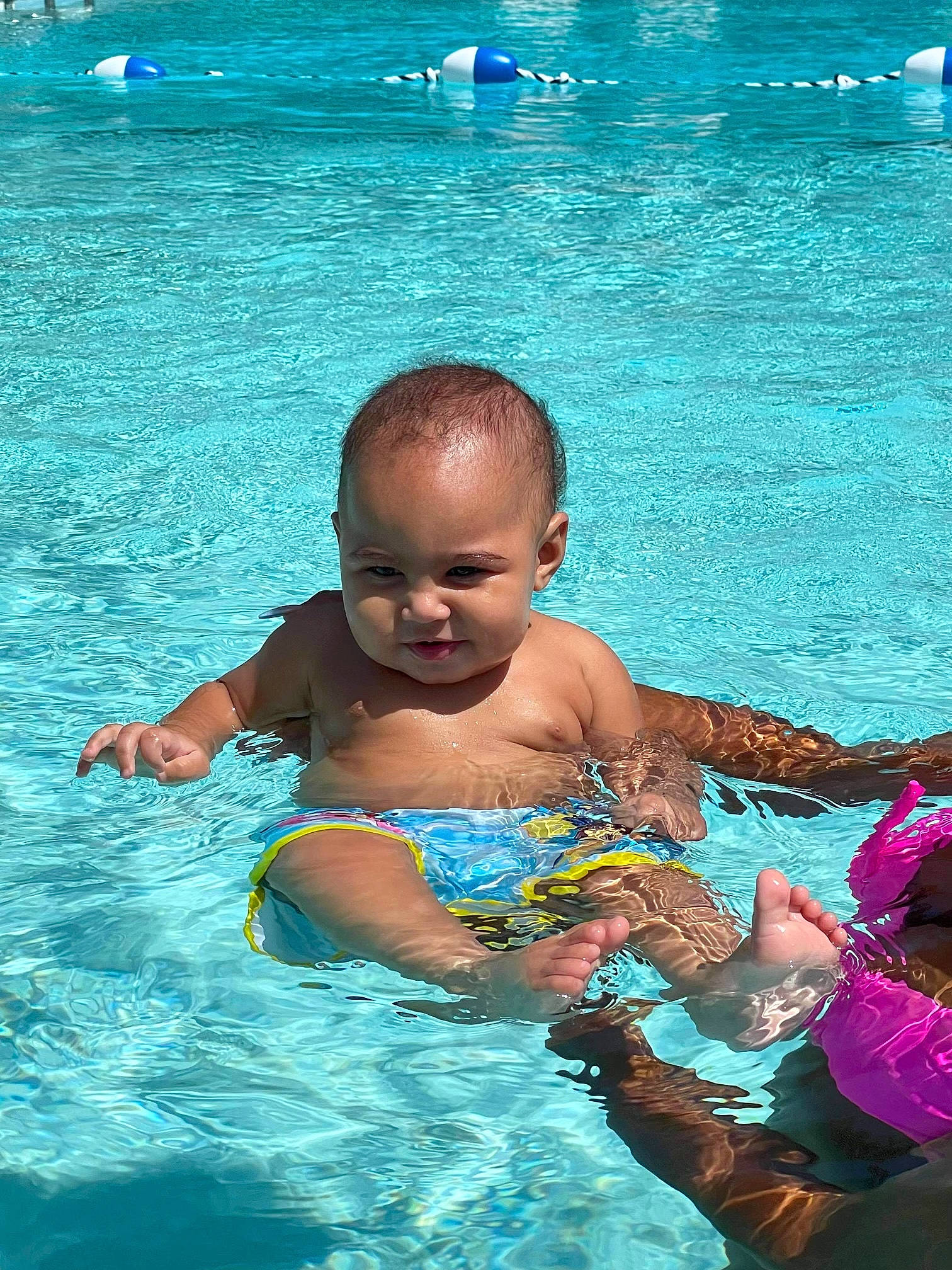 Brayden joined the competition — help win amazing prizes! aqua, azure, baby, barechested, bathing, blue, body_of_water, chest, child, fun, games, green, happy, leisure, muscle, person, recreation, summer, swimming_pool, toddler