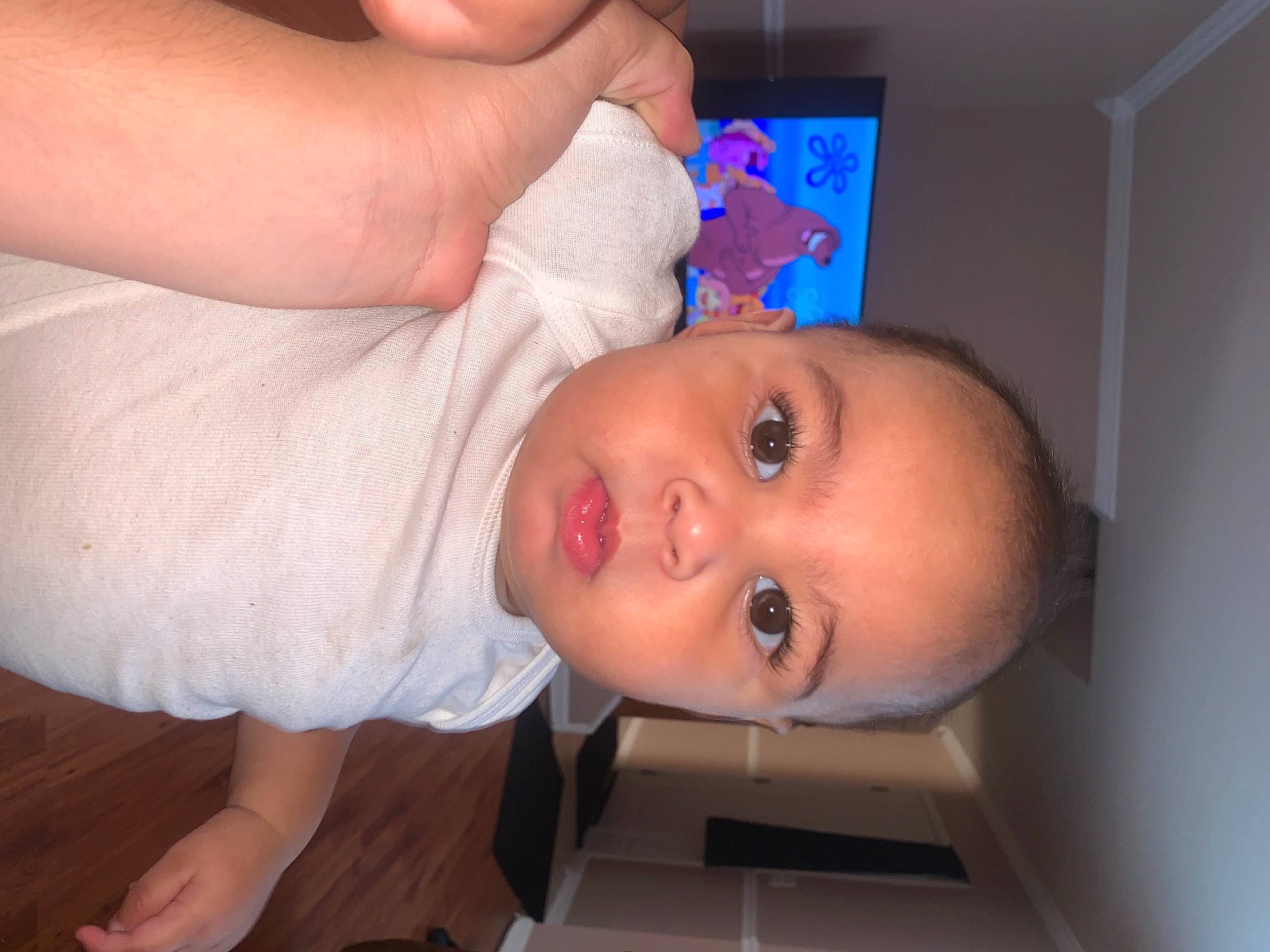 Brayden joined the competition — help win amazing prizes! baby, baby_products, baby_safety, baby_toddler_clothing, cheek, chest, child, electric_blue, eyelash, finger, gesture, happy, nail, nose, person, room, skin, smile, thumb, toddler