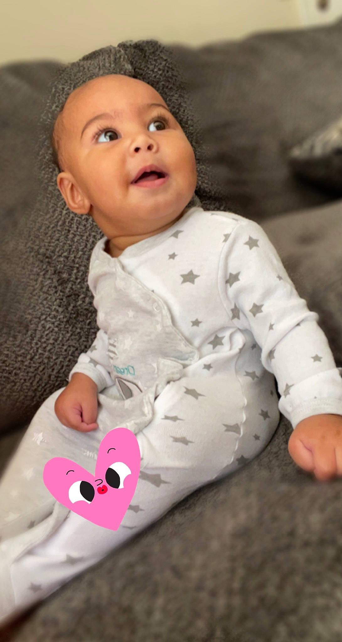 Brayden is registered to the contest to win money with this photo: baby, baby_toddler_clothing, cheek, chin, collar, comfort, eye, face, finger, hand, head, lip, nose, organ, person, photograph, pink, skin, sleeve, toddler