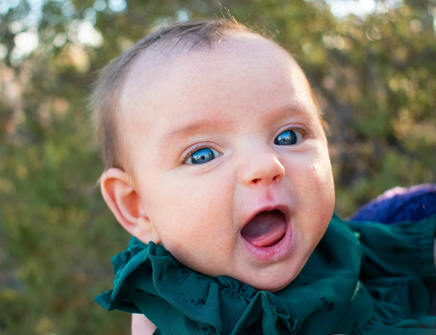 Abigail is registered to the contest to win money with this photo: baby, cheek, chin, eyebrow, eyelash, face, grass, happy, iris, lip, mouth, nose, people_in_nature, person, plant, recreation, skin, smile, toddler, tooth