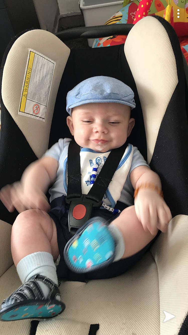 Bear joined the competition — help win amazing prizes! baby, baby_in_car_seat, car_seat, child, person, product, toddler