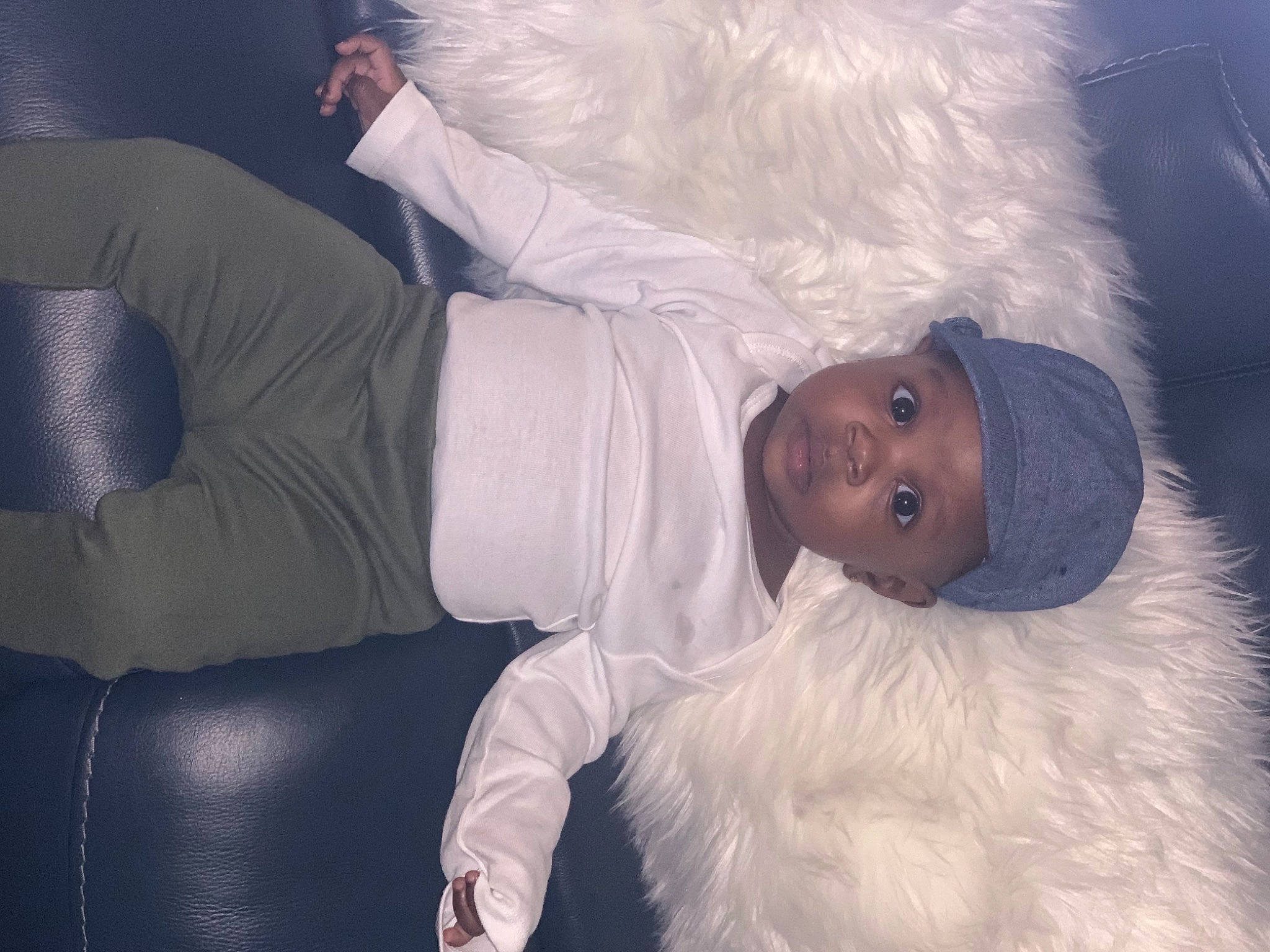 Abbigayle joined the competition — help win amazing prizes! abdomen, bed, bedding, child, comfort, couch, event, fun, fur, happy, hat, headwear, human_body, human_leg, linens, nap, person, pillow, room, skin