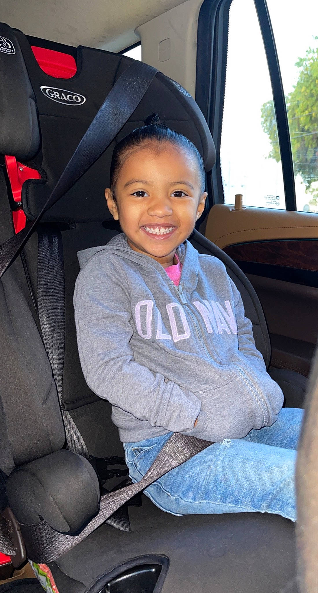 Haley joined the competition — help win amazing prizes! auto_part, automotive_design, automotive_exterior, car, car_seat, car_seat_cover, comfort, head_restraint, joy, motor_vehicle, person, personal_luxury_car, plant, seat_belt, smile, steering_part, steering_wheel, tints_and_shades, tree, vehicle