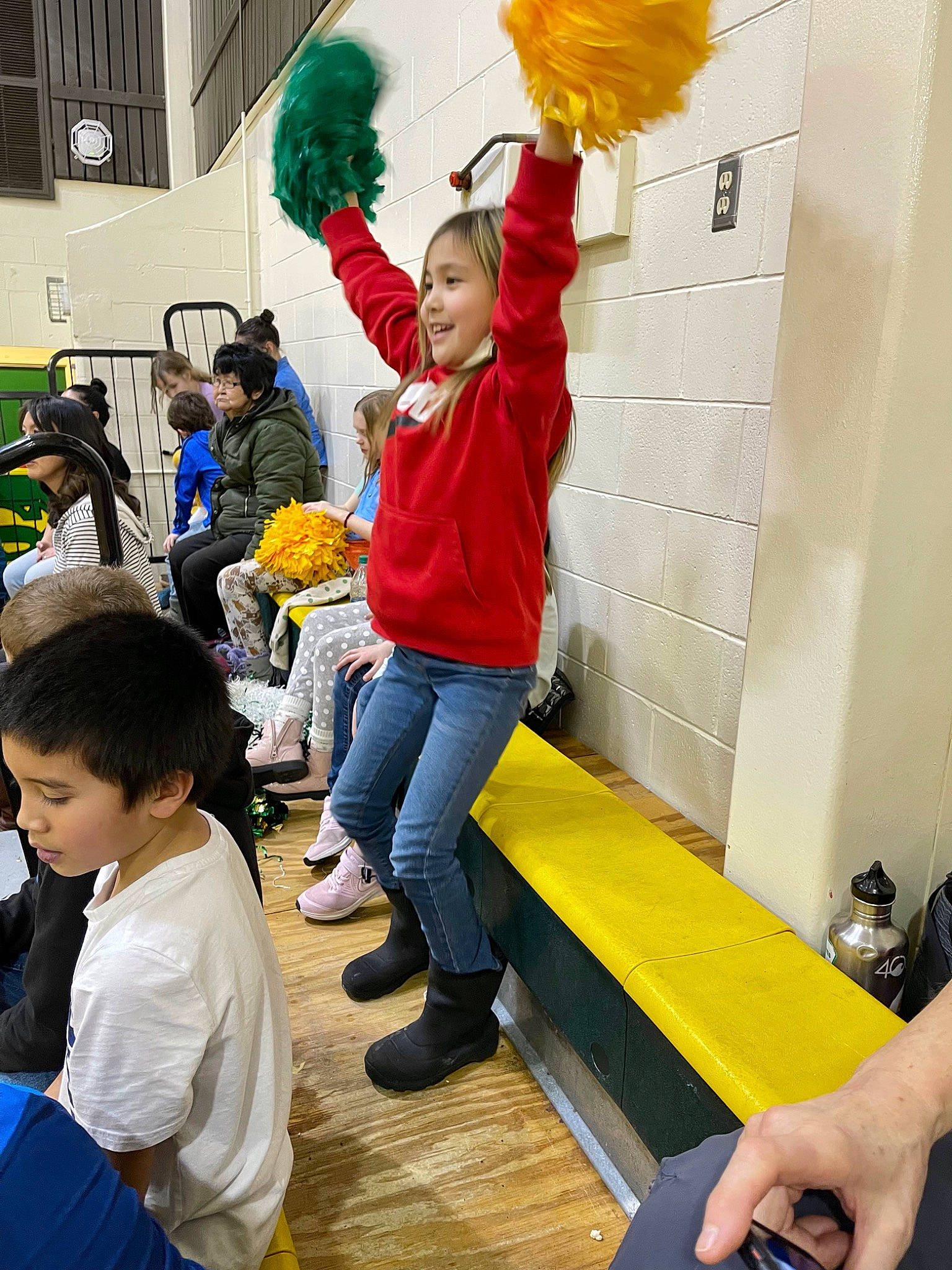 Rosa is registered to the contest to win money with this photo: art, boot, child, costume, event, flooring, fun, fur, joy, leisure, luggage_and_bags, party_supply, person, play, recreation, room, sandal, snapshot, t_shirt, toddler