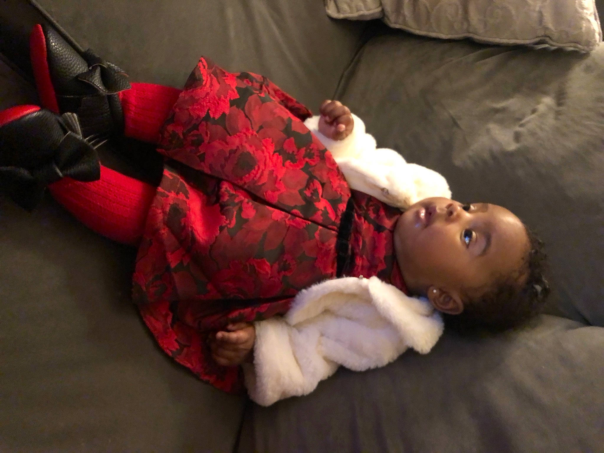 Kasey is registered to the contest to win money with this photo: arm, baby, child, comfort, couch, eye, flash_photography, flooring, hand, head, human_body, human_leg, joint, leg, lip, mouth, person, skin, toddler, trunk