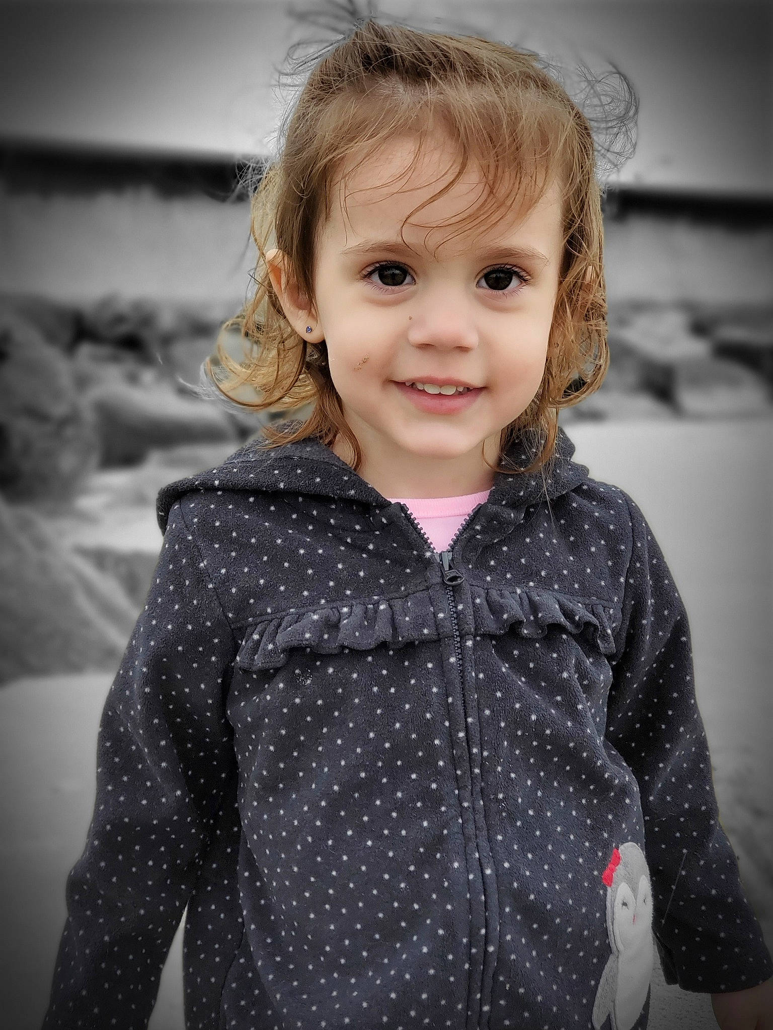 Kennidi joined the competition — help win amazing prizes! blond, cheek, child, child_model, eye, face, facial_expression, fun, hair, hairstyle, head, human, iris, joy, outerwear, people, person, photography, skin, smile