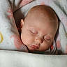 baby, sleeping, blanket, soft, cozy, infant, face, peaceful, cute, rest, child, newborn, wrapped, comfort, indoors, closeup, head, skin, nap, toddler