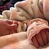 baby, blanket, closeup, comfort, cozy, cute, hand, indoors, infant, newborn, pacifier, peaceful, pink_clothing, portrait, rest, skin, sleeping, soft, toddler, warm