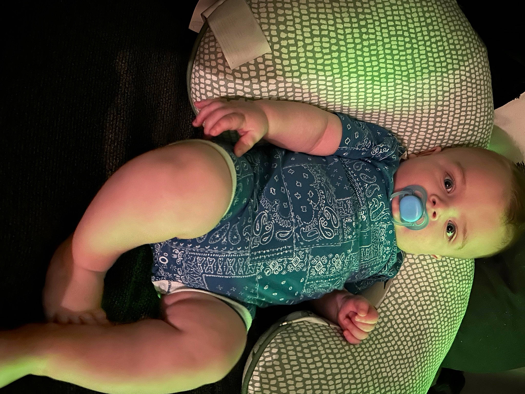 Kolton joined the competition — help win amazing prizes! baby_toddler_clothing, chest, comfort, cool, elbow, finger, foot, green, headgear, human_body, human_leg, joint, knee, leg, mouth, nail, person, thigh, toddler, trunk