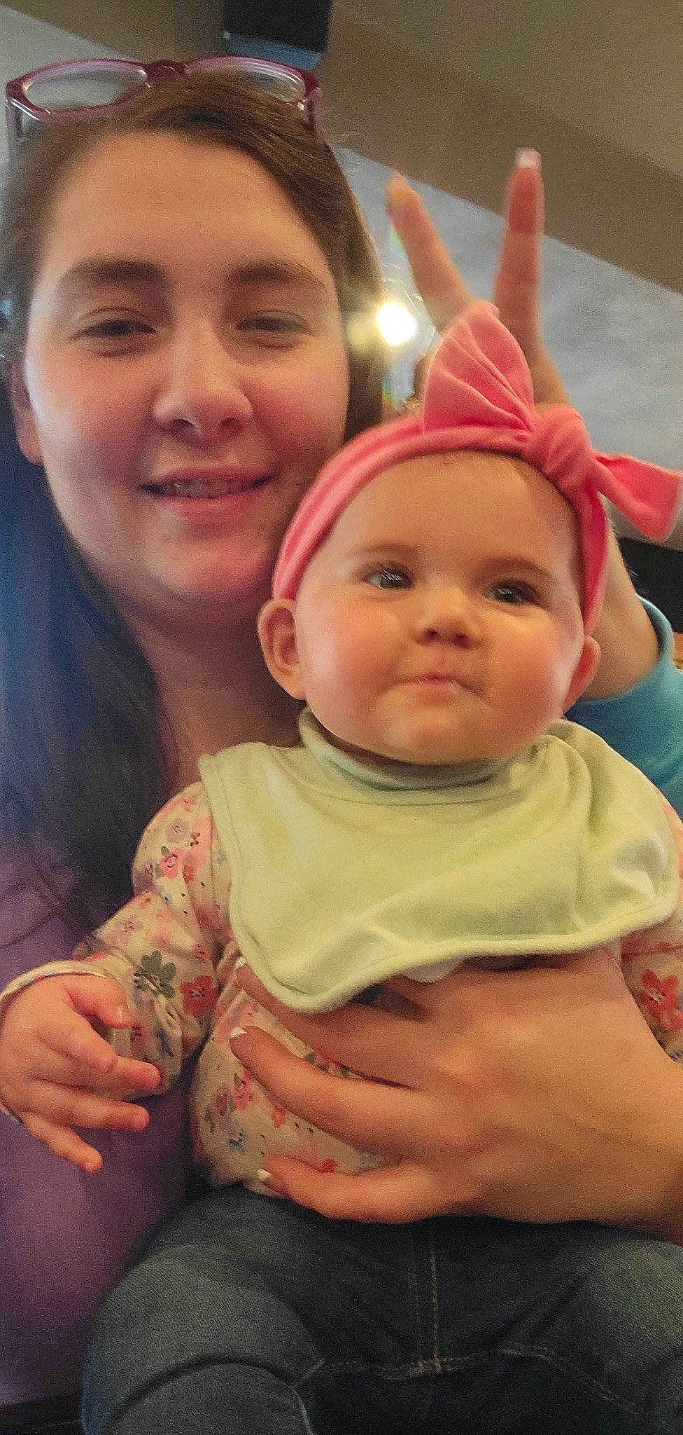 Mikala is registered to the contest to win money with this photo: cheek, chin, eye, face, facial_expression, hair, hairstyle, happy, head, headwear, human_body, iris, joy, lip, mammal, mouth, nose, organ, person, product