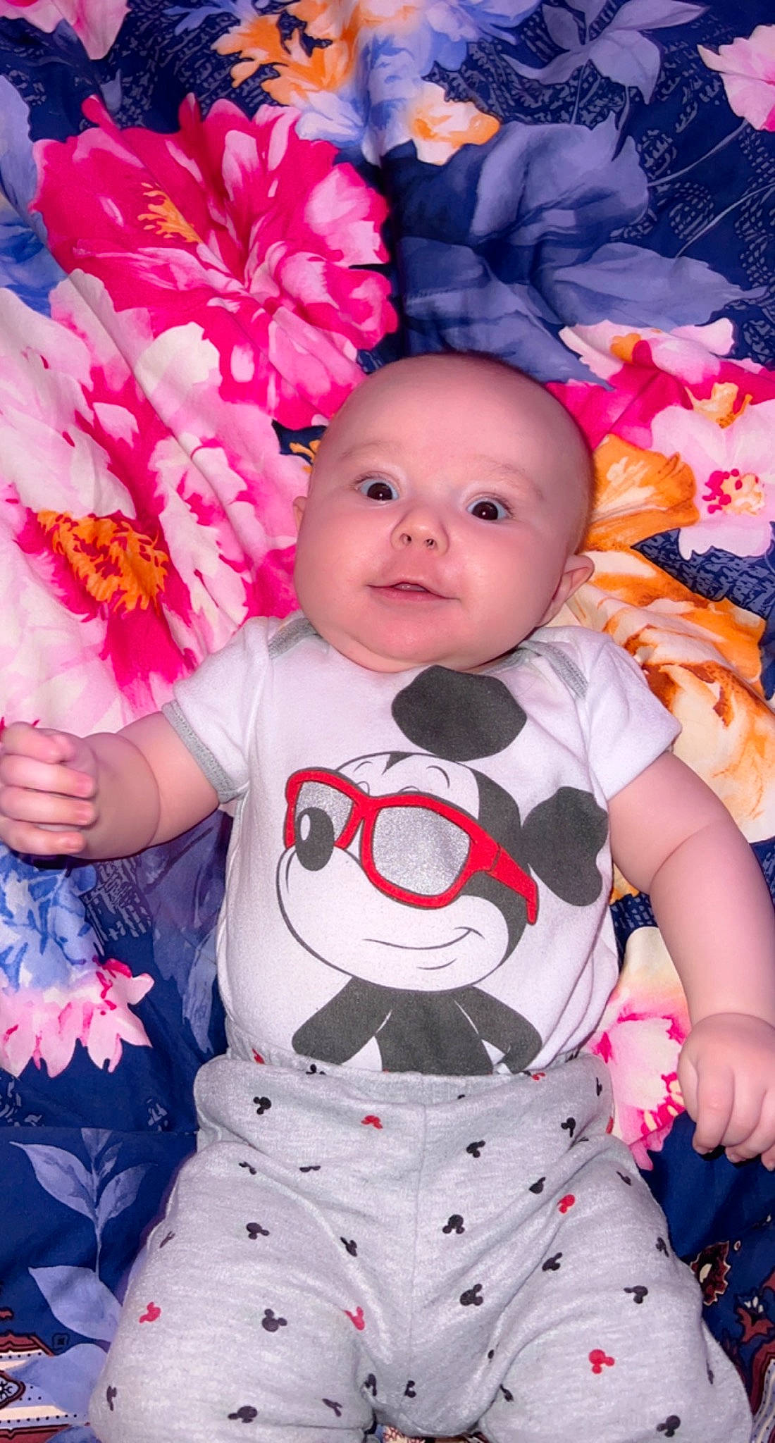 Kendall joined the competition — help win amazing prizes! baby, baby_toddler_clothing, cheek, dress, eye, facial_expression, flower, happy, head, human, orange, outerwear, person, pink, plant, product, red, skin, sleeve, textile