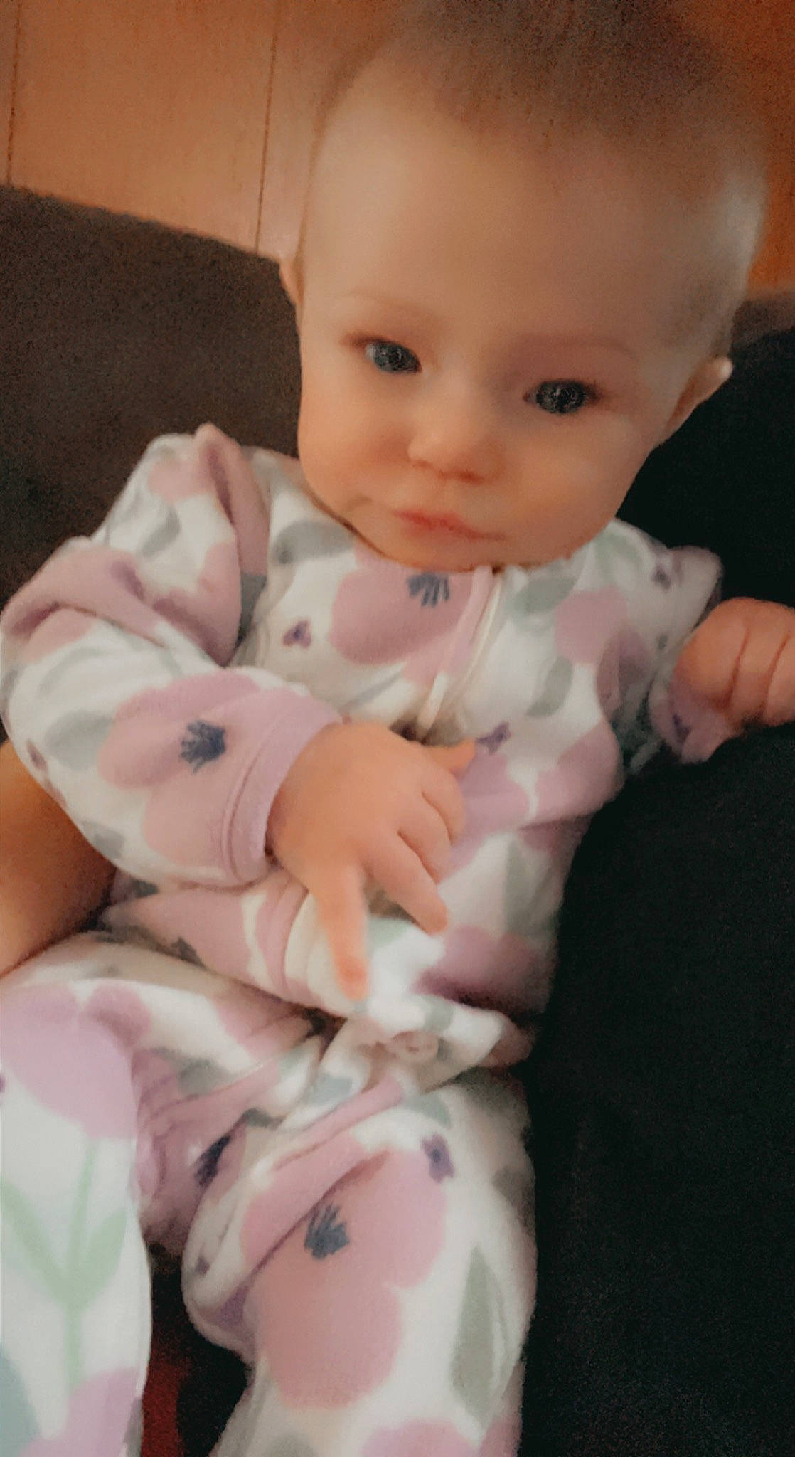 Payton joined the competition — help win amazing prizes! baby, baby_toddler_clothing, cheek, chest, child, comfort, eye, gesture, hand, human_body, leg, lip, nail, person, pink, product, skin, sleeve, stomach, thumb