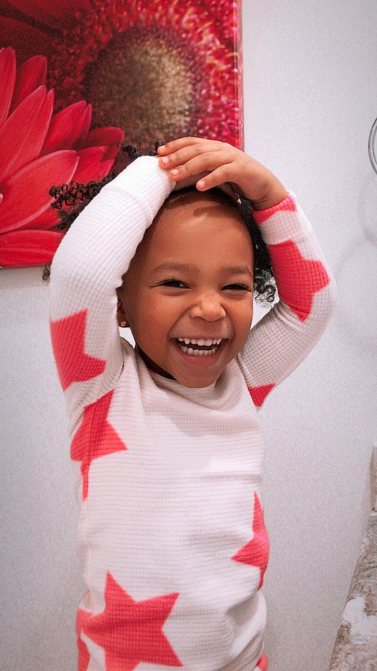 Melania joined the competition — help win amazing prizes! baby_toddler_clothing, carmine, child_model, coquelicot, eye, facial_expression, hair_accessory, happy, joy, laugh, lip, mechanical_fan, mouth, person, pleased, red, sleeve, smile, toddler, tongue